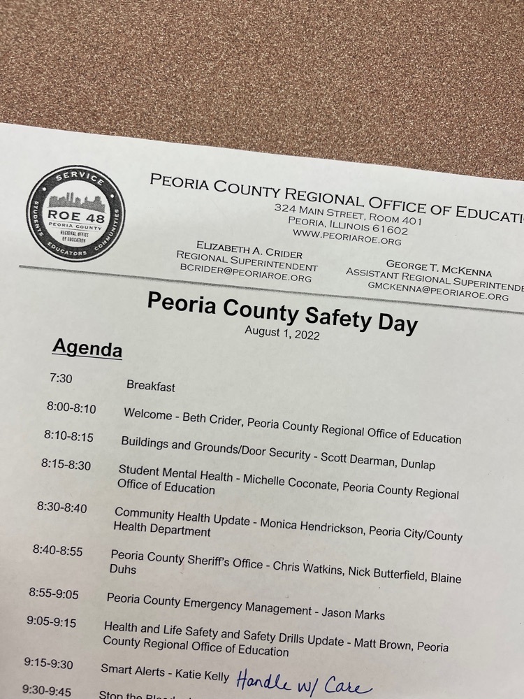 Safety Day agenda